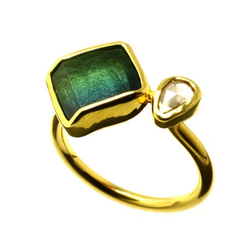 Ring, G.Tourmaline, Diamond