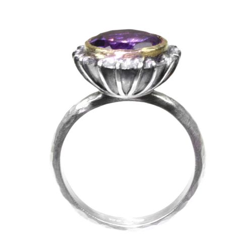 10mm Purple Amethyst Ring