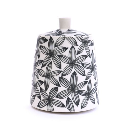 Lidded Pot Half Petal