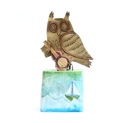 Owl with Guitar
