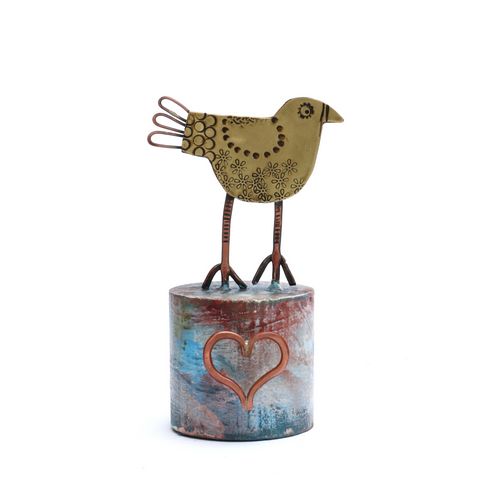 Finch with Heart
