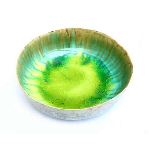 Chartreuse Flat Teabowl