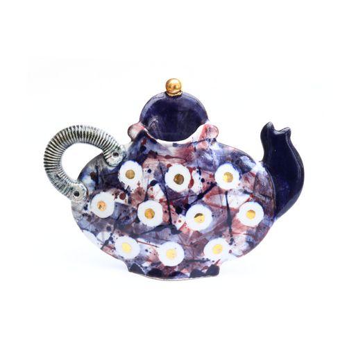 Blue & Red Teapot