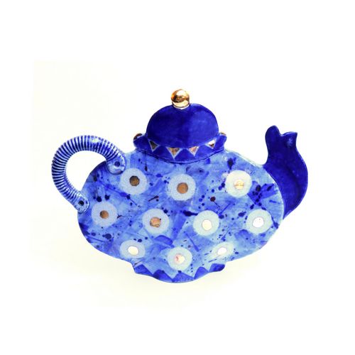Blue Spotty Teapot