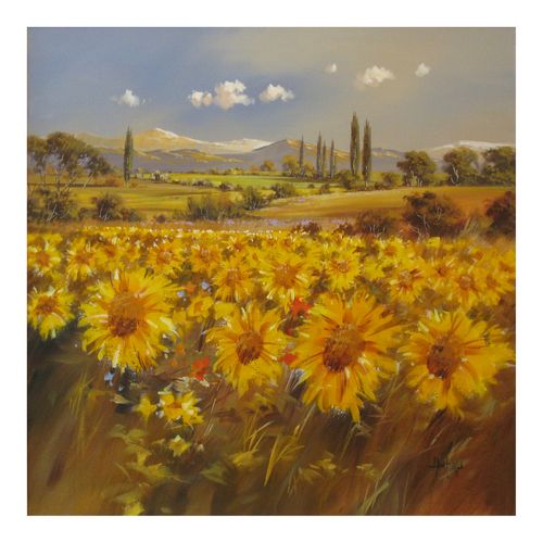 Tuscany with Sunflowers
