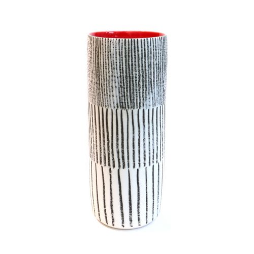 Cylinder Vase White