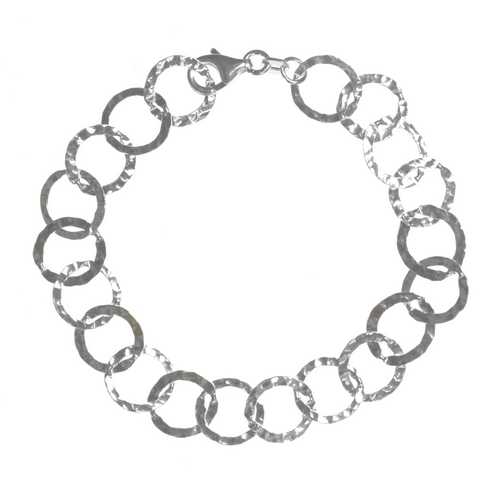 Bracelet Hammered Circles