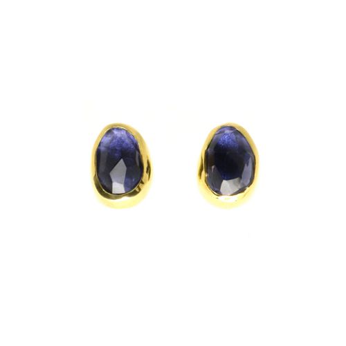 Earrings, Iolite