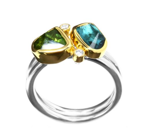 Ring G.Tourm,Diamond 3ct