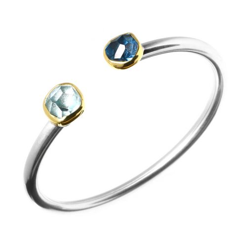 Bracelet Aquamarine+Blue Topaz