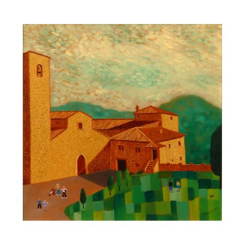 In the Grounds of Castello Meleto, Tuscany