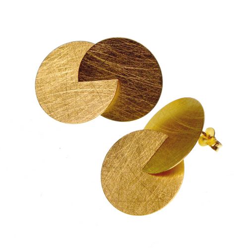 Lg Double Circle Studs