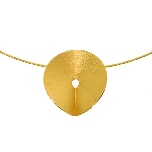 Pendant Disc with Crease