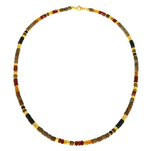 N/L Jasper Garnet,Citrine Black Tourmaline Slate