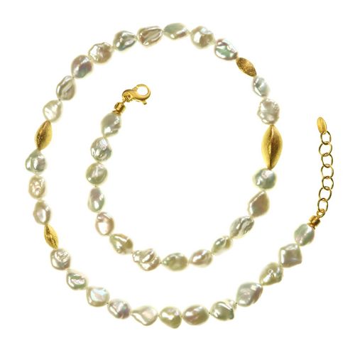 N/L Keshi White Pearls