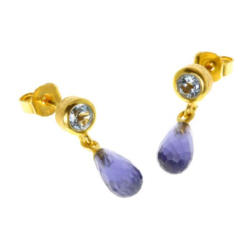 E/R Drop Topaz+Iolite