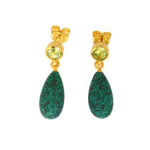 E/R Drop Peridot+ Chrysocolia