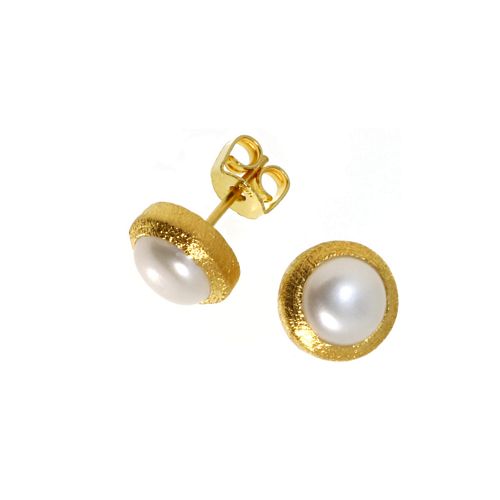 E/R Stud Pearl in Wide Band