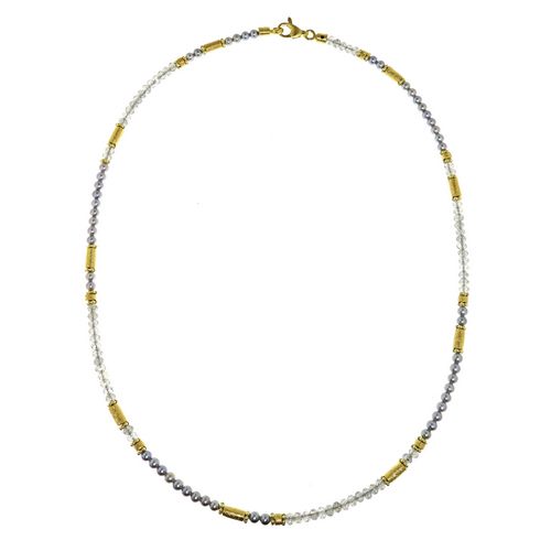 N/L 3mmLabradorite,Grey Pearls