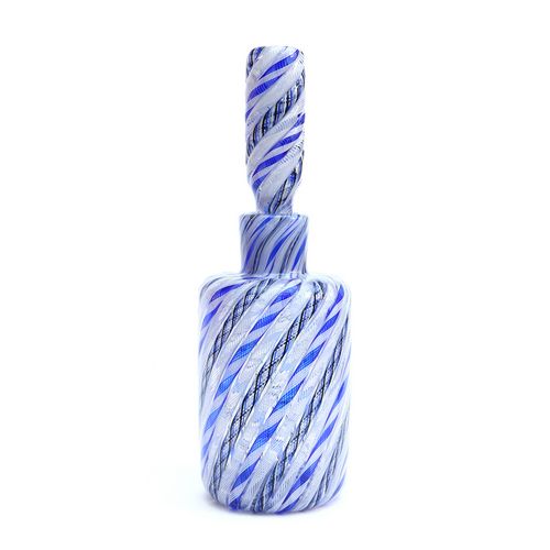 Zan Blue, Black/White Cylindrical Bottle