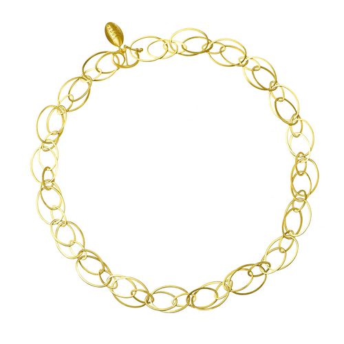 Multi Hoop Gold Necklace