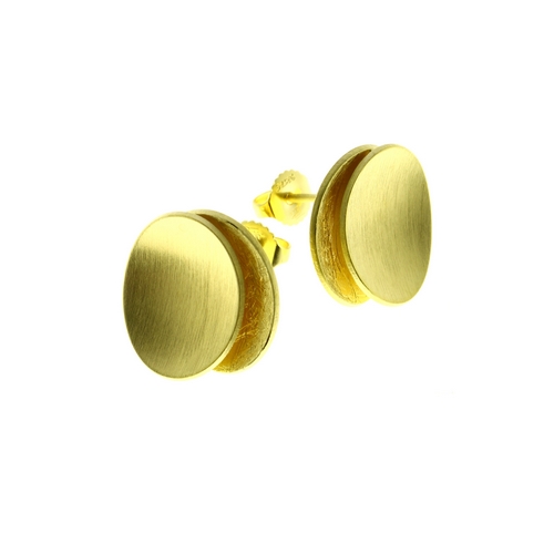 Double Oval Wave Earrings