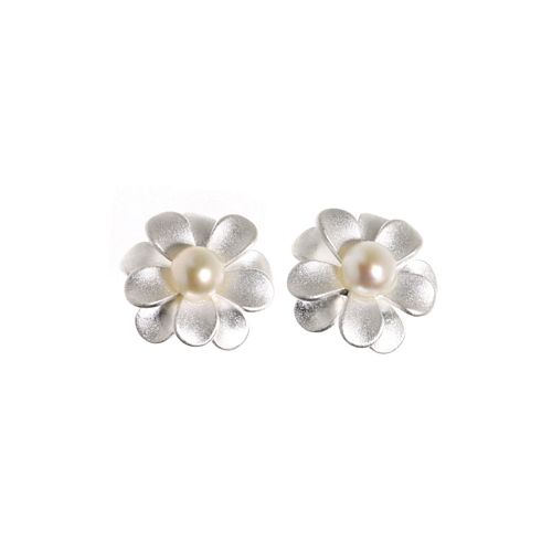 Studs Flower+Pearl