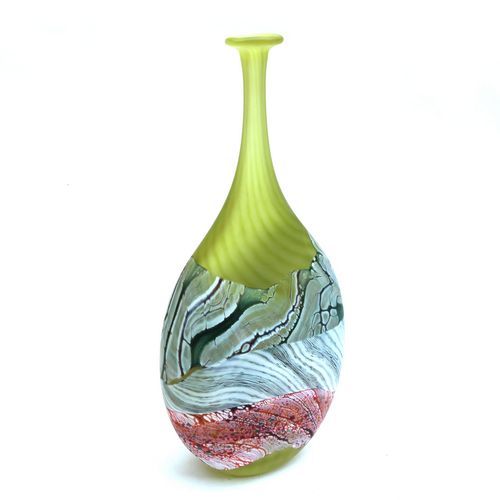 Olive Flat Vase