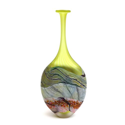 Small Flattened Flask Samphire