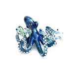 Blue Octopus with Suckers