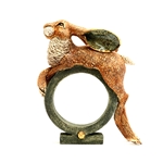 Small Reclining Hare on Hoop