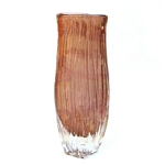 Amber Gold Trailed Vase