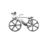 Two Tone Bicycle Brooch