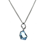  Blue Topaz & Rock Crystal Necklace