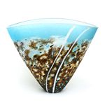 Lg Beach V form Vase