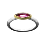 Ring, Marquise and Pink Tourmaline