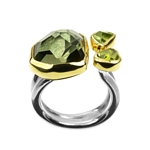 11ct Green Amethyst & Peridot Ring