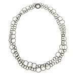 Multi Circle Oxidised Necklace