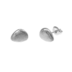 Single Textured Pebble Earrings